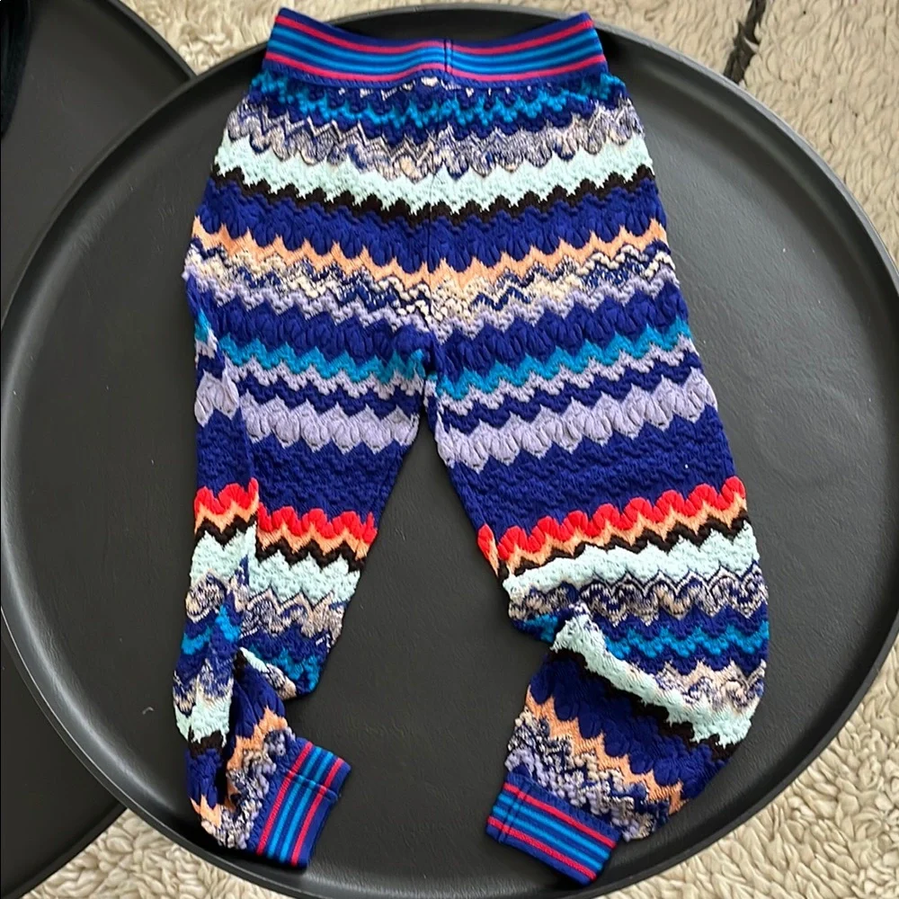 Missoni Multicolor Zigzag Knit Pants unlined - Picture 3 of 3